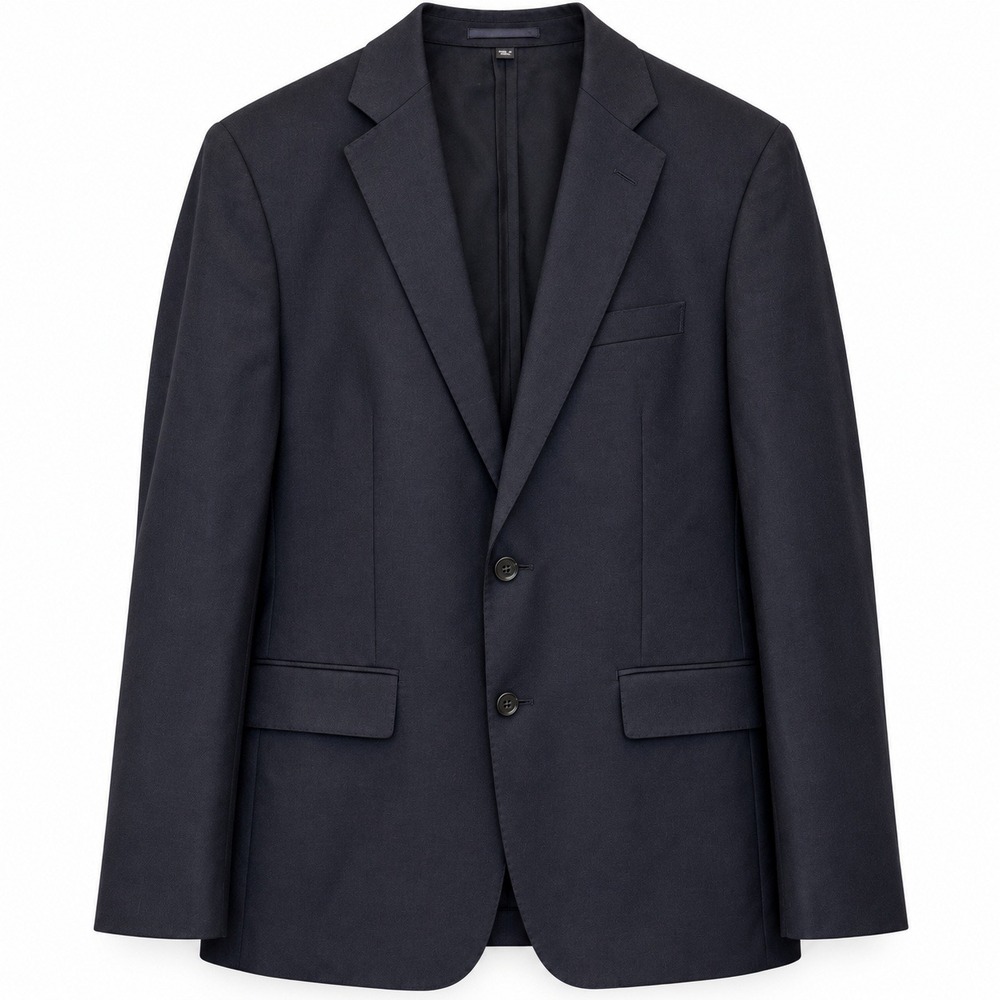 J.Crew Ludlow Suit Jacket Moon English Cotton Wool Mens 40R Navy BH230 Slim